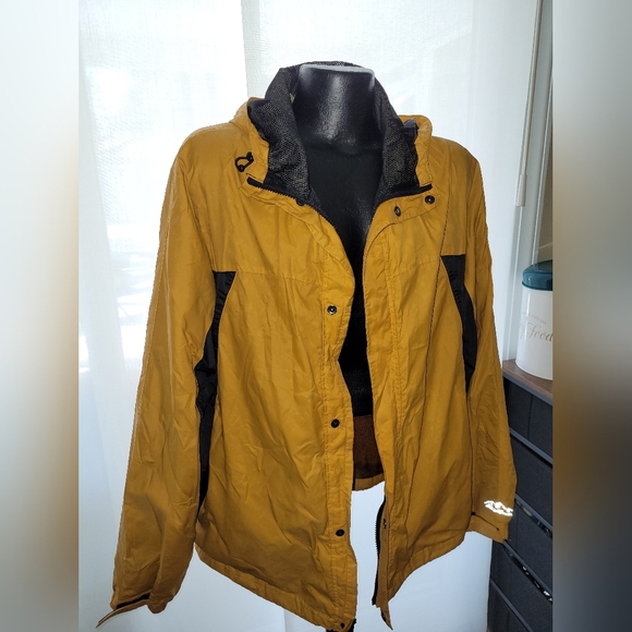 Eddie Bauer Other - Eddie Bauer Yellow Windbreaker Coat, Jacket & Vest for Men SIZE Large